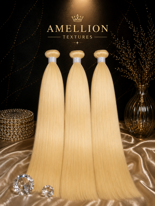 613 Blonde Straight Hair Bundles